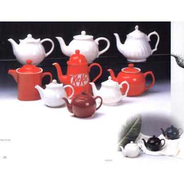 Pote de chá de cerâmica